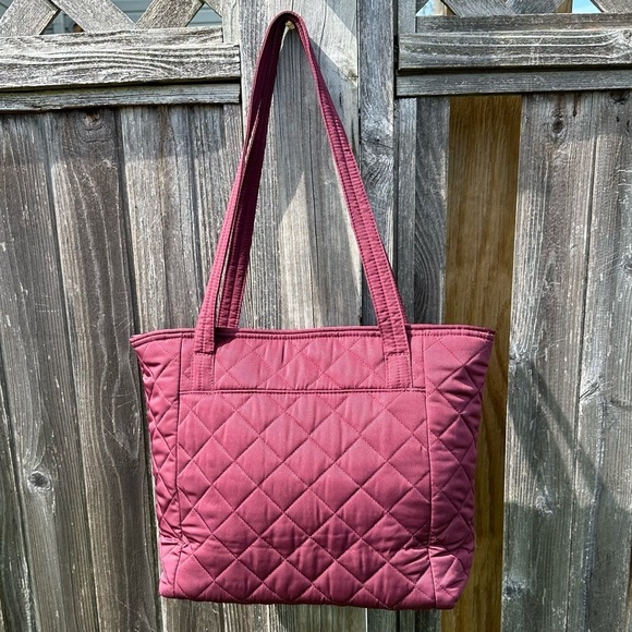 Vera Bradley Raisin Small Zippered Tote in Performance Twill - Picture 7 of 9